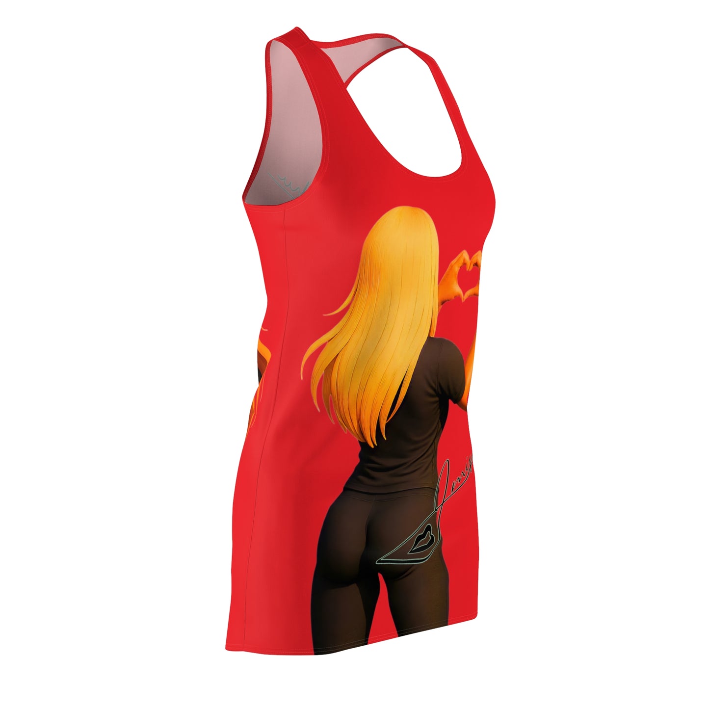Signature Red Racerback AOP Dress