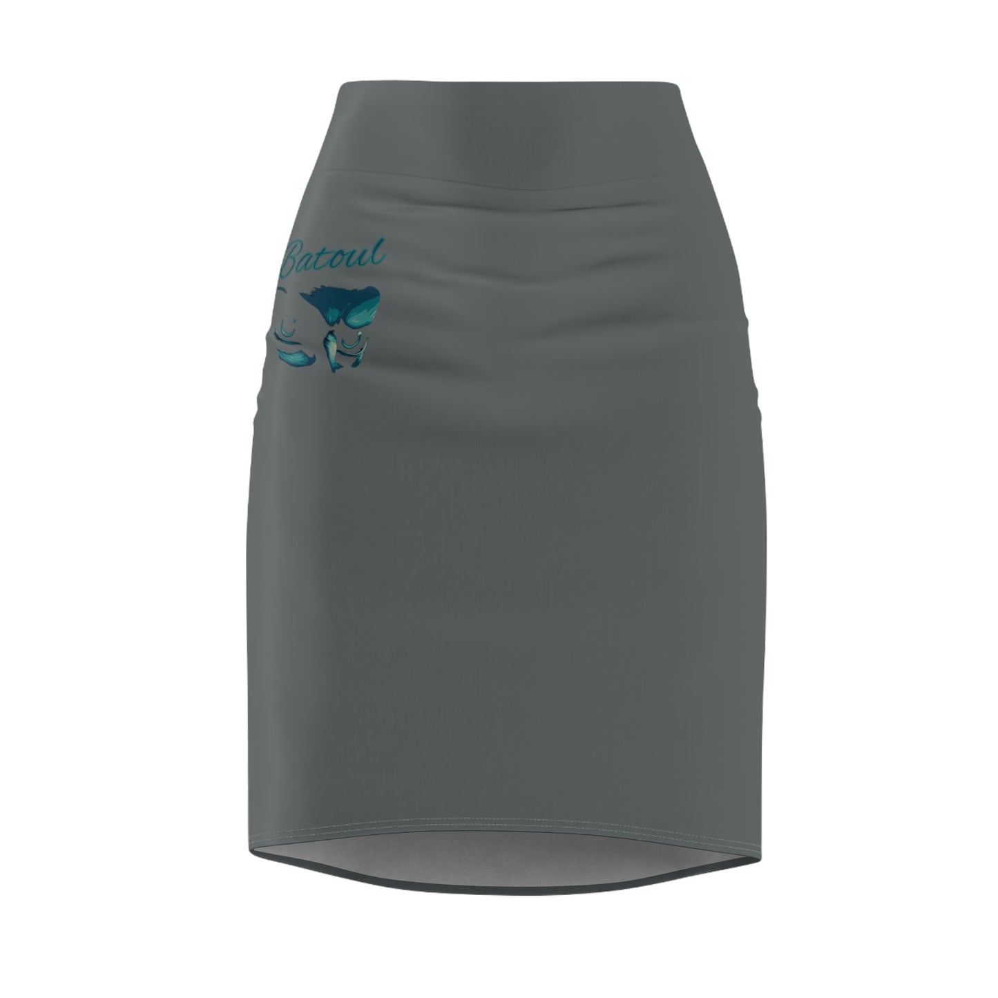 Gray Batoul's Pencil Skirt (AOP) - Imishu