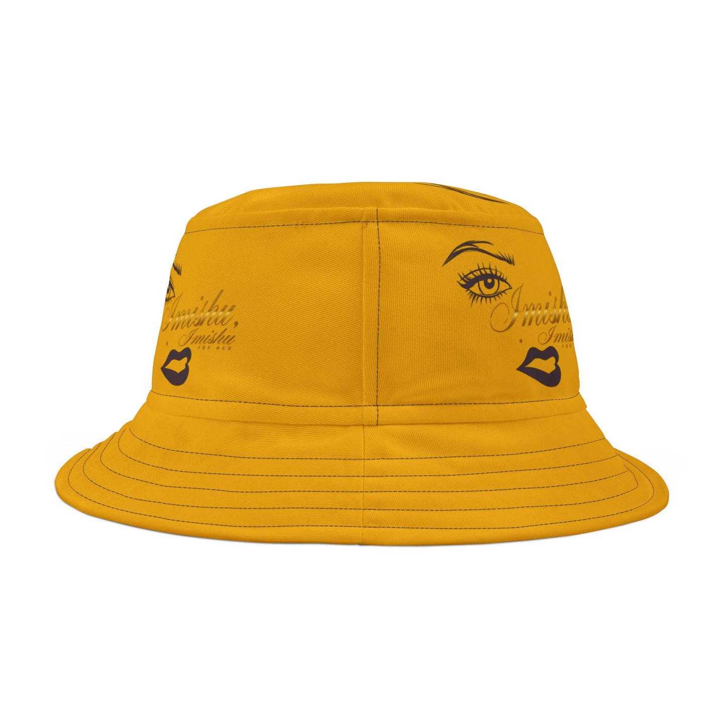Imishu Yellow Bucket Hat (AOP) - Imishu