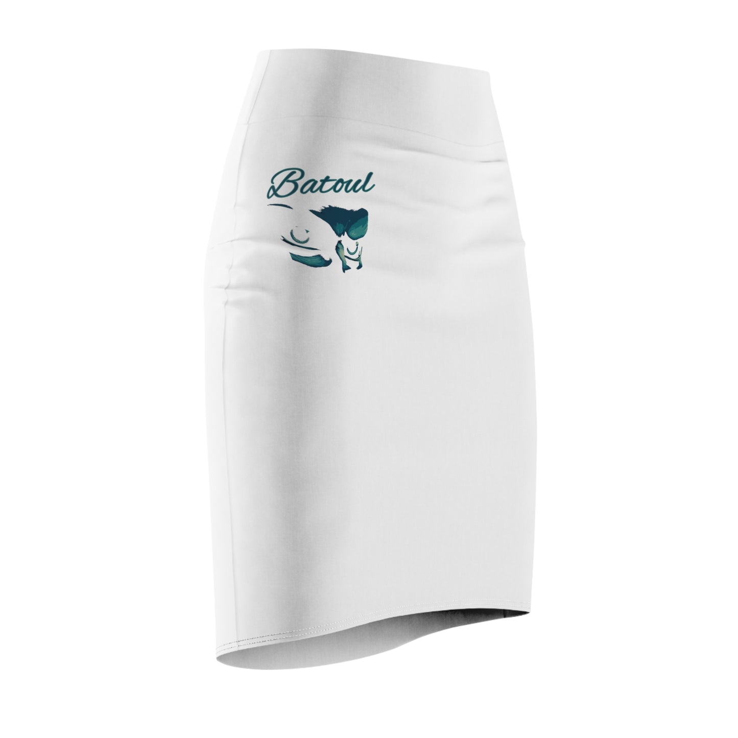 Gray Batoul's Pencil Skirt (AOP) - Imishu