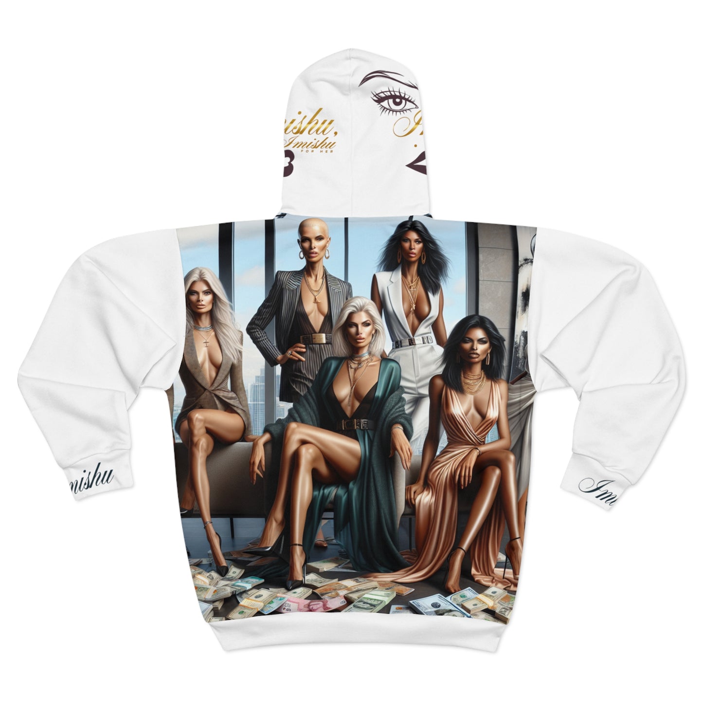Imishu Unisex Zip Hoodie (AOP) - Imishu