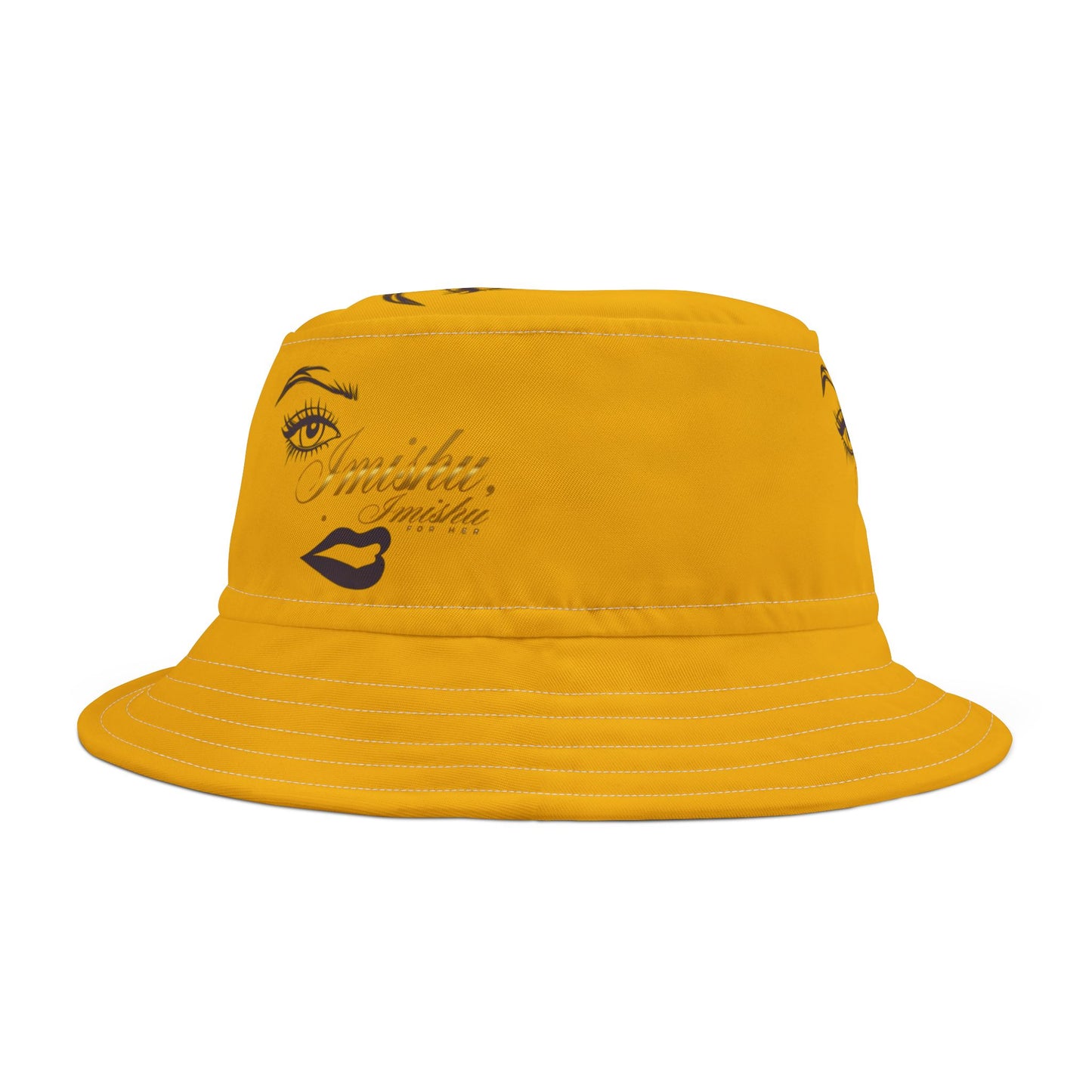 Imishu Yellow Bucket Hat (AOP) - Imishu