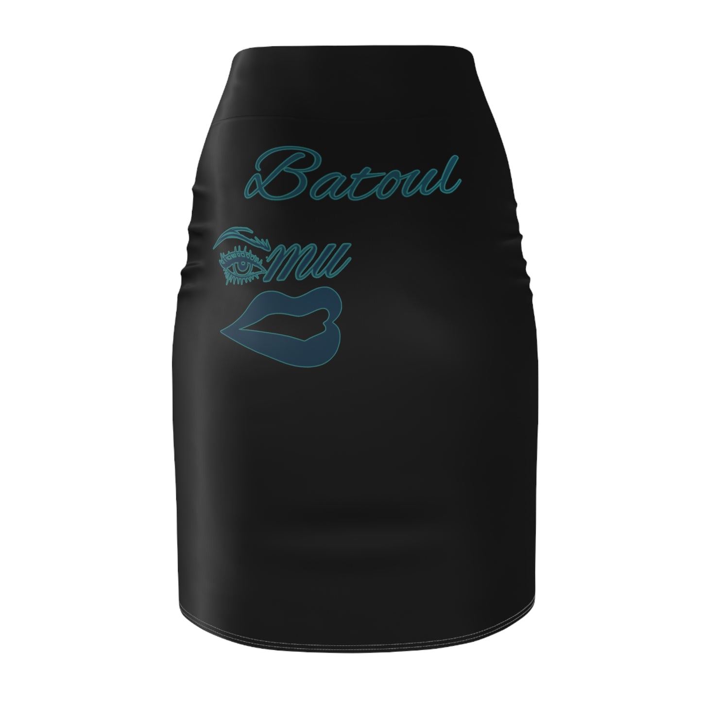 Gray Batoul's Pencil Skirt (AOP) - Imishu