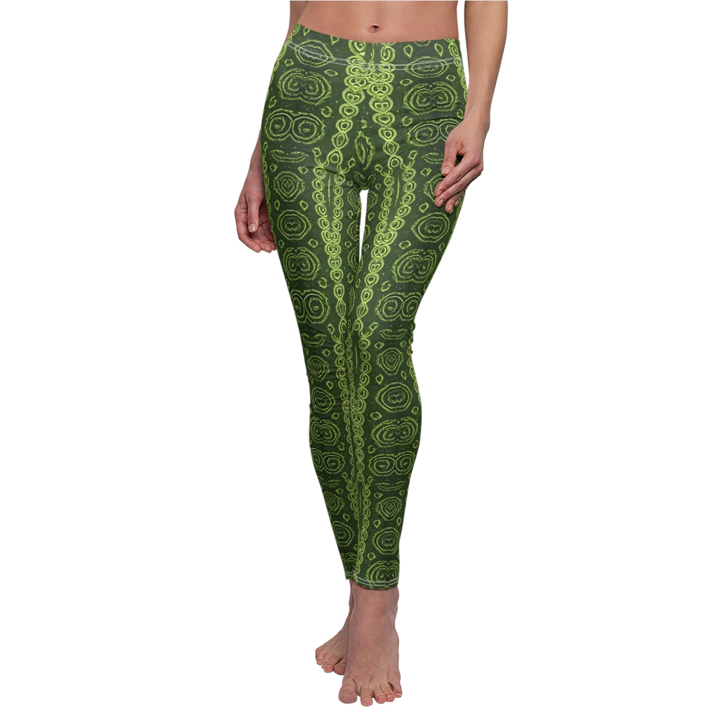 Imishu Stylish Green Leggings