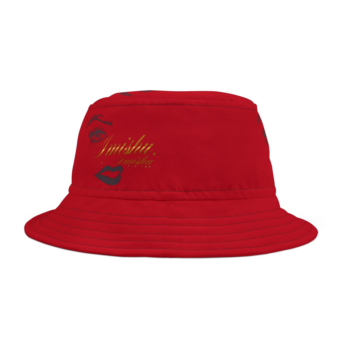 Imishu Red Bucket Hat (AOP) - Imishu