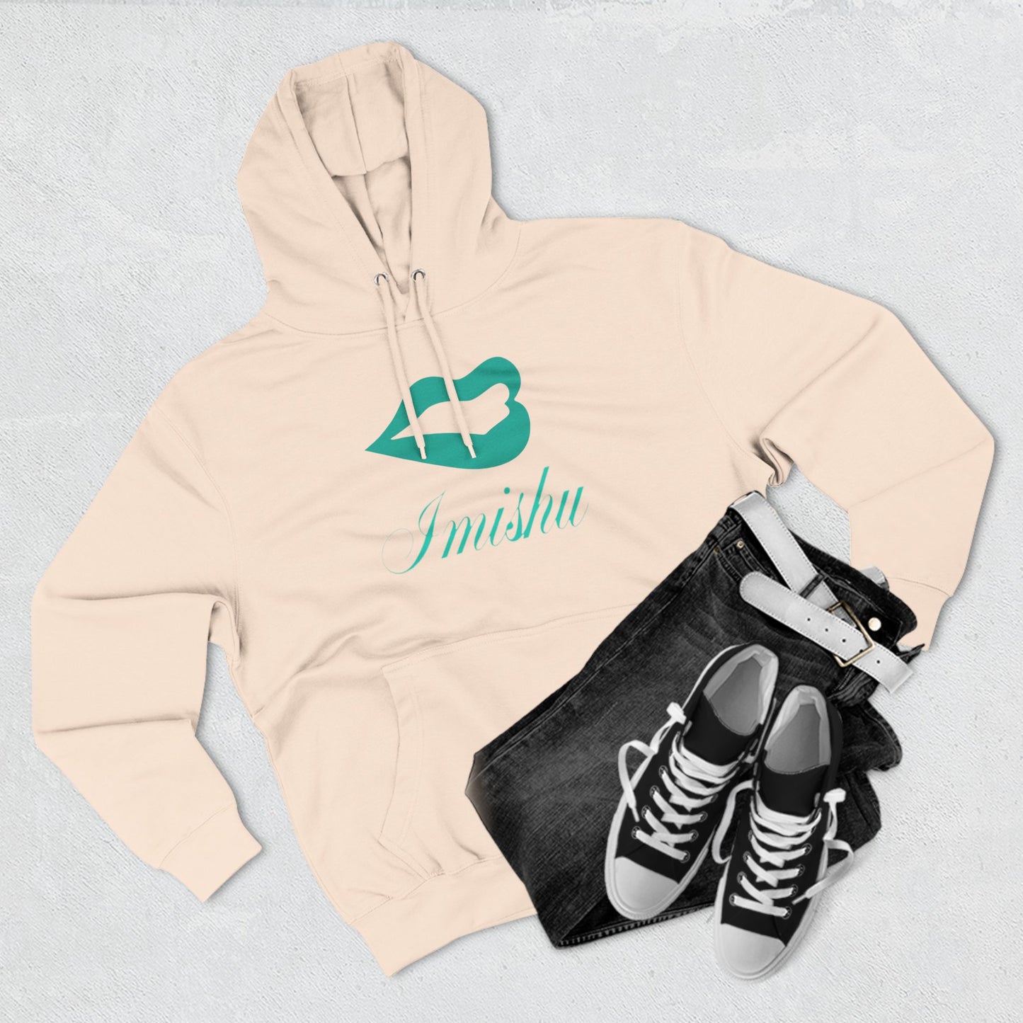 Imishu Three-Panel Fleece Hoodie - Imishu