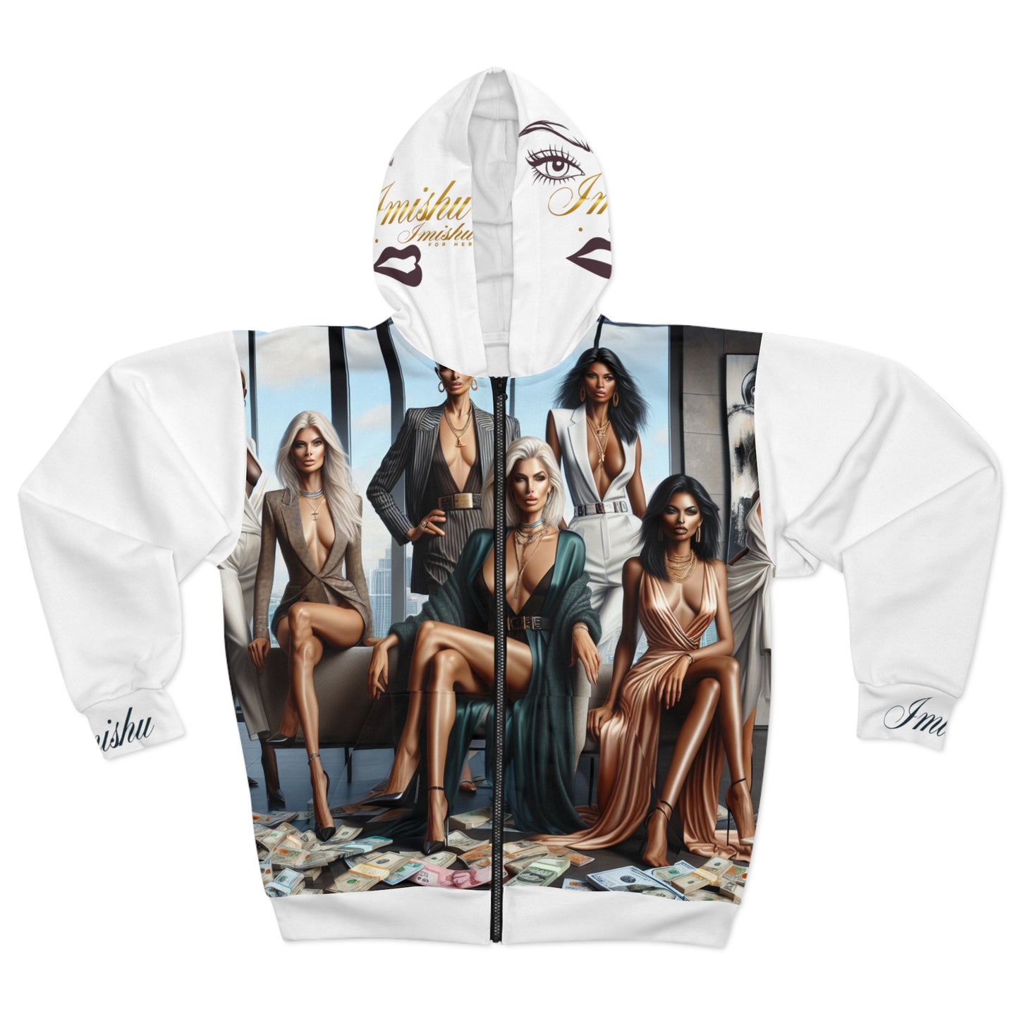 Imishu Unisex Zip Hoodie (AOP) - Imishu