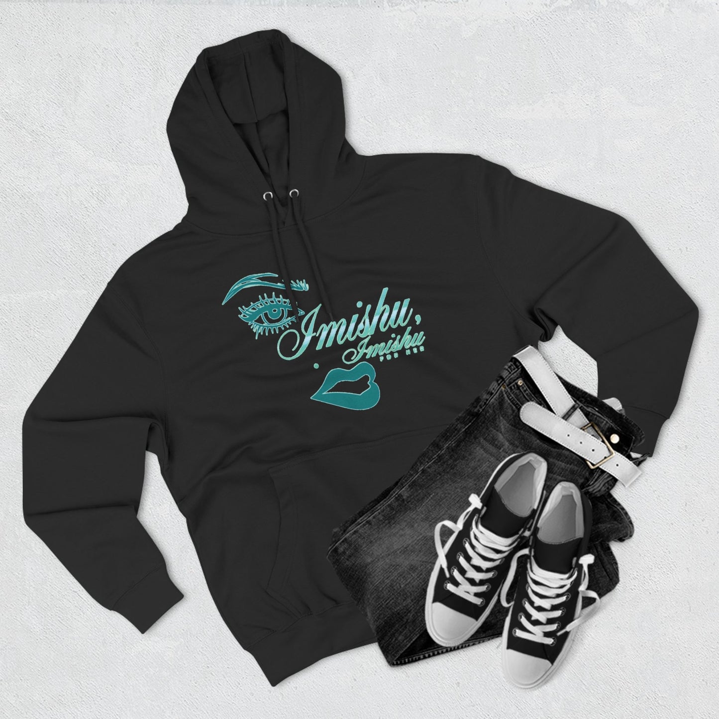 Imishu Fleece Hoodie - I Miss You Pullover - Imishu