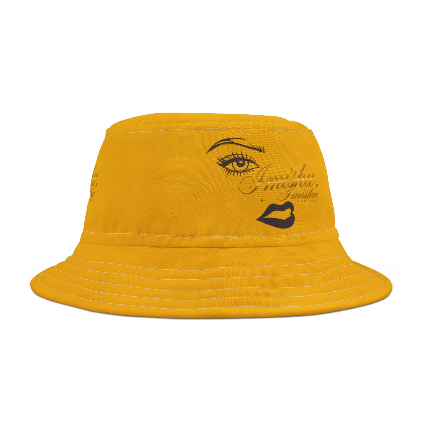 Imishu Yellow Bucket Hat (AOP) - Imishu