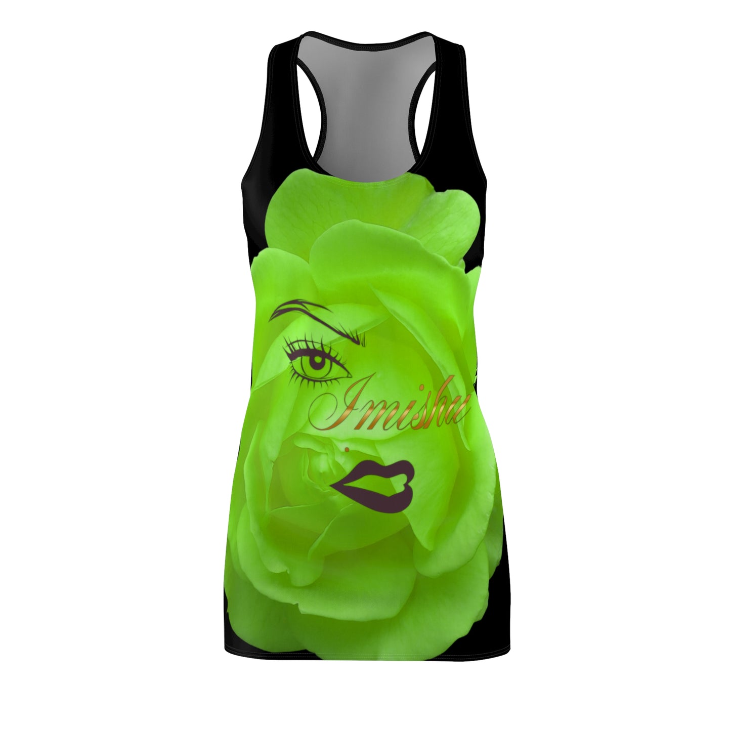 Floral Paris Racerback Dress - Custom Women's Cut & Sew Fashion - Imishu