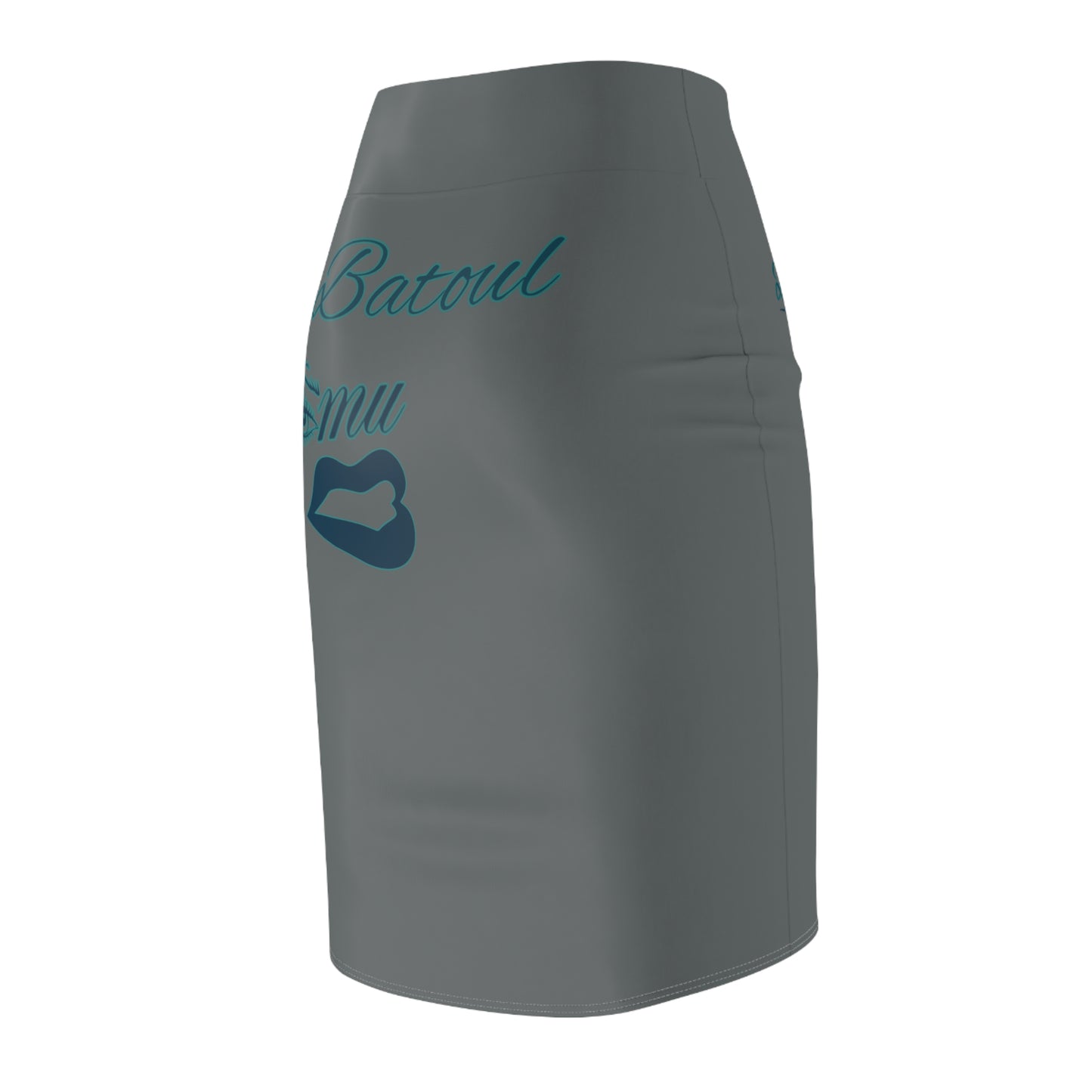 Gray Batoul's Pencil Skirt (AOP) - Imishu