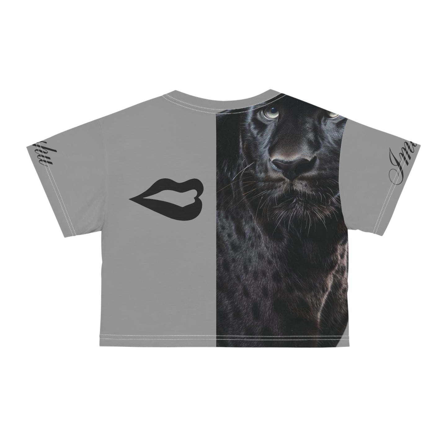 Imishu Leopard Graphic Crop Tee (AOP) - Imishu