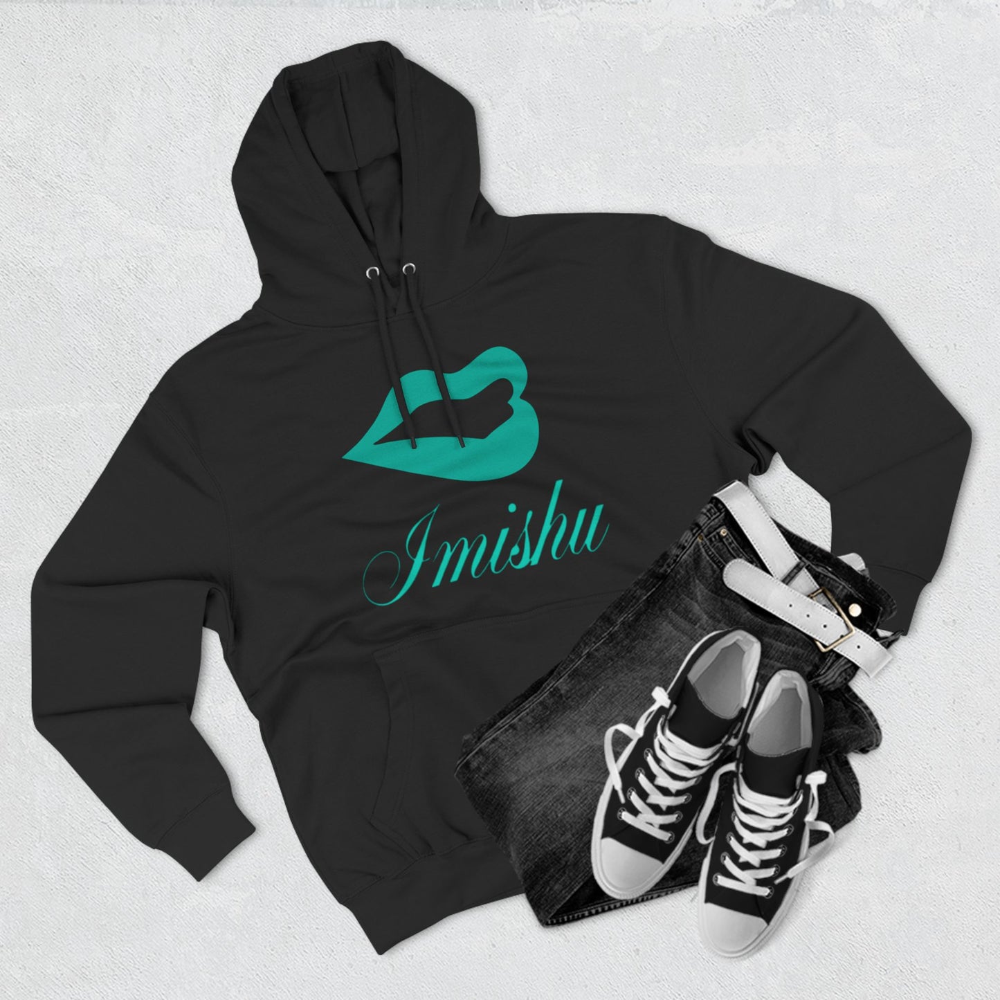 Imishu Three-Panel Fleece Hoodie - Imishu