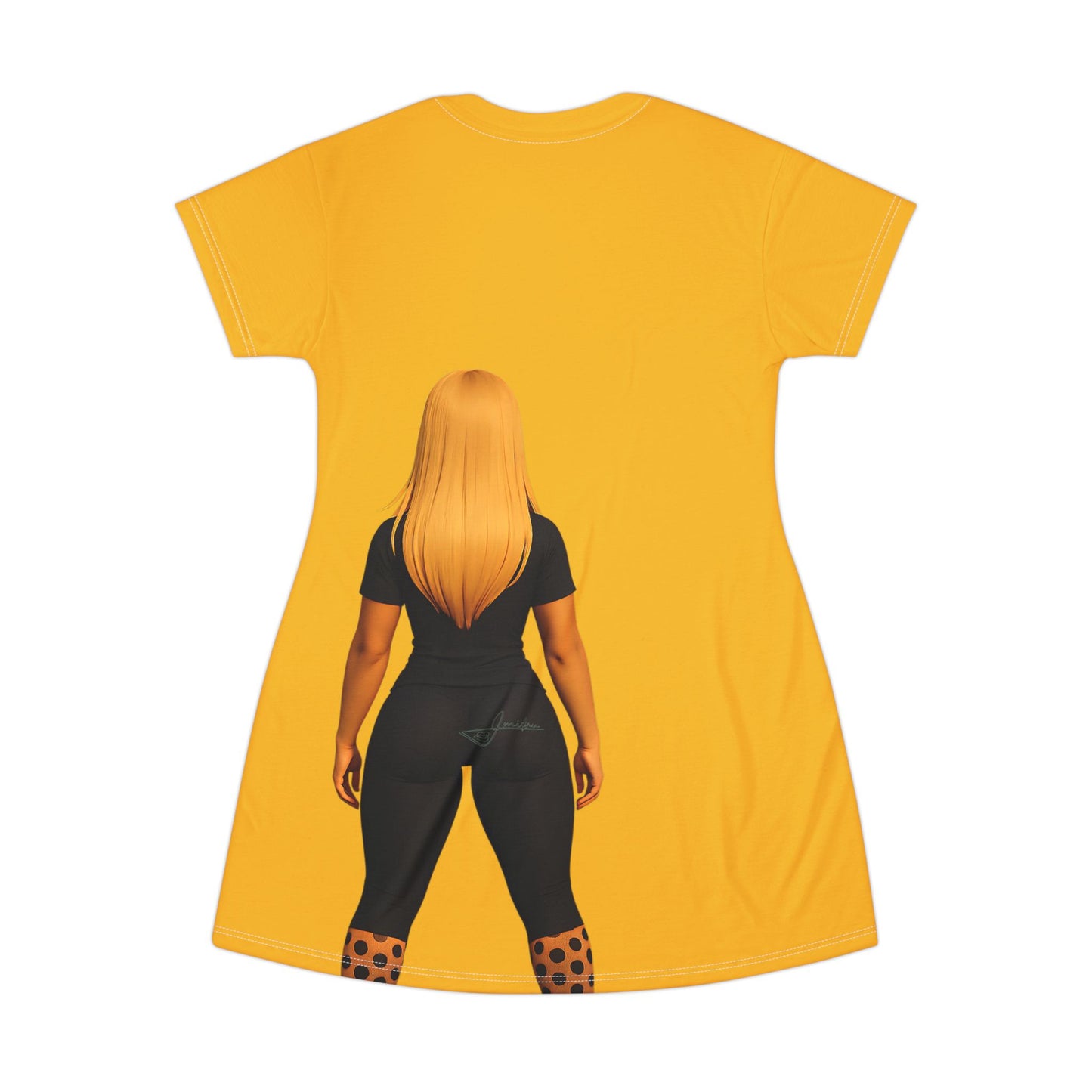 Signature Yellow Graphic T-Shirt Dress