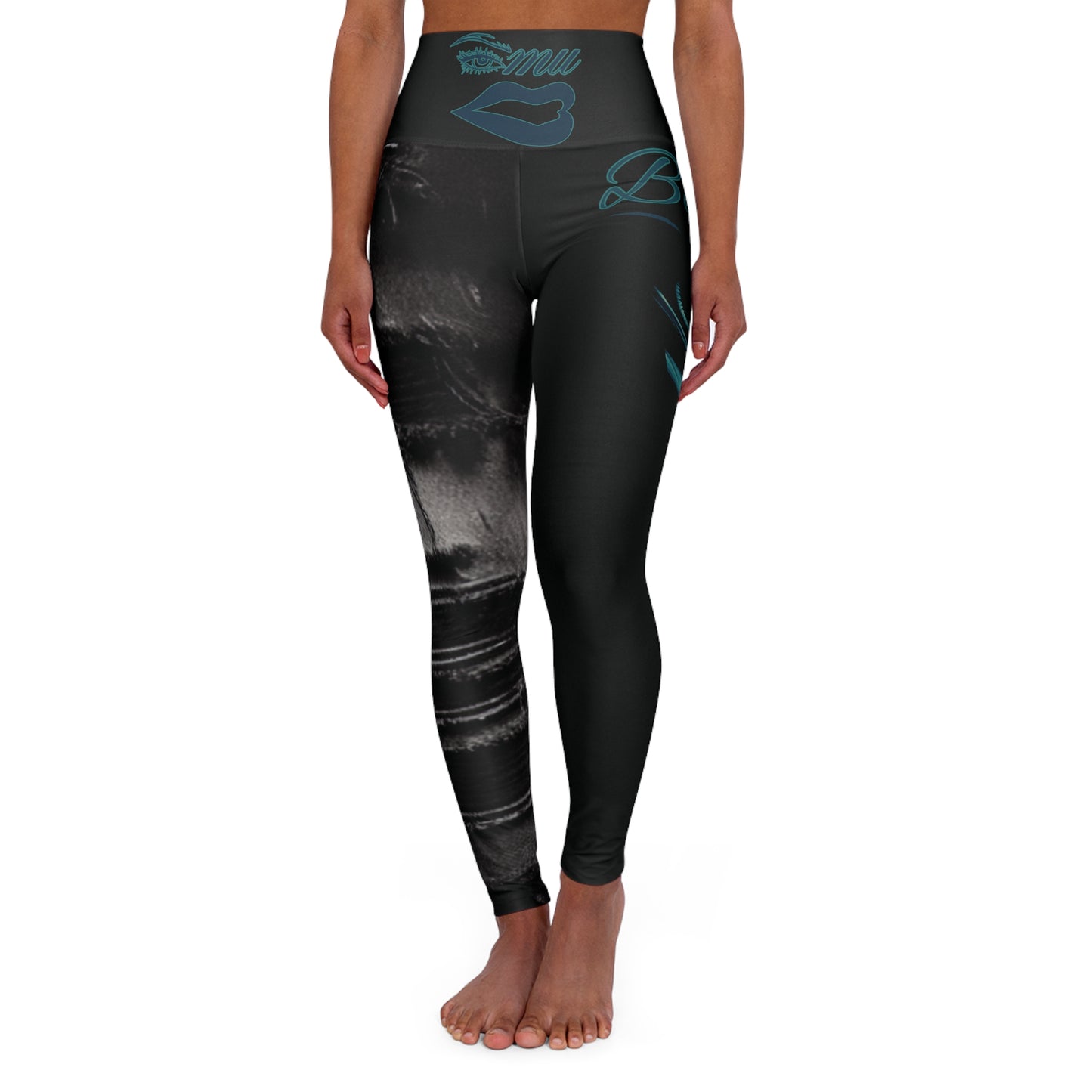 Imishu Batoul High Waisted Yoga Leggings (AOP) - Imishu