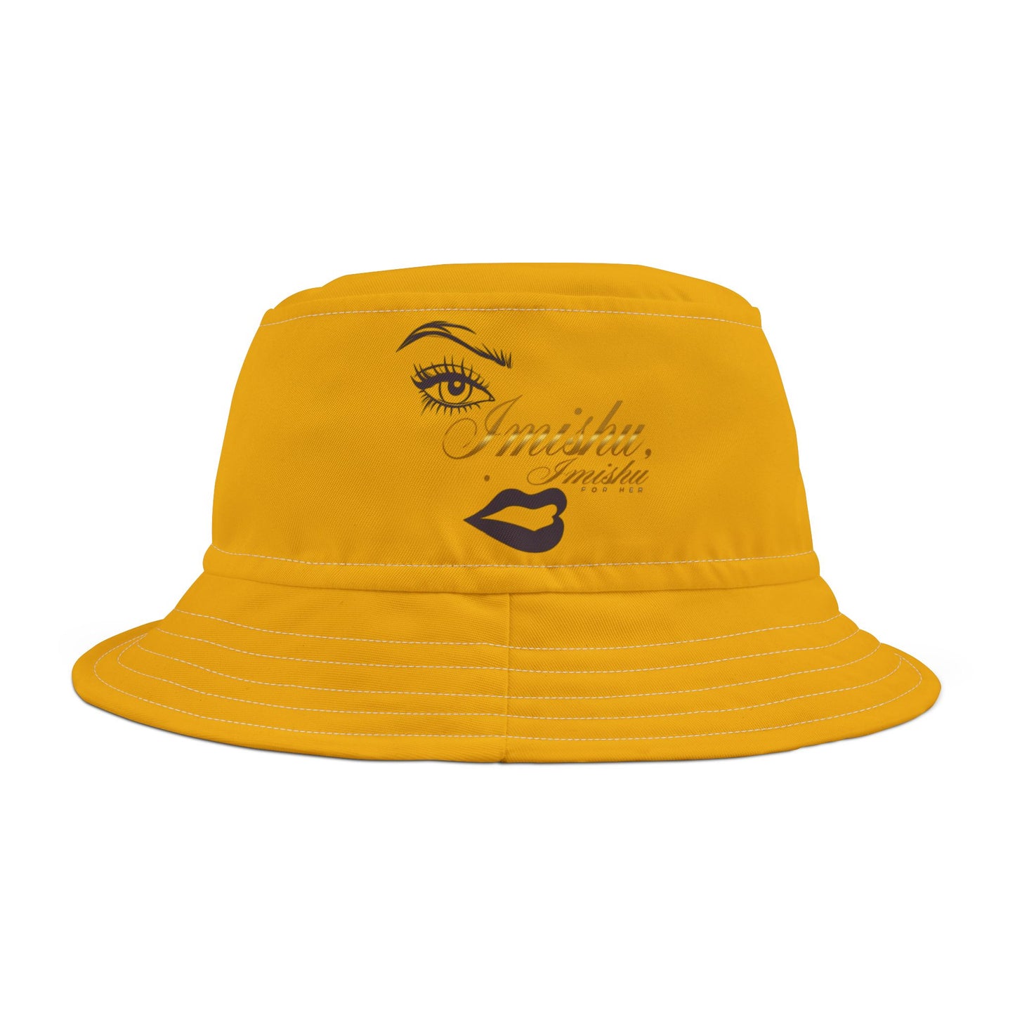 Imishu Yellow Bucket Hat (AOP) - Imishu