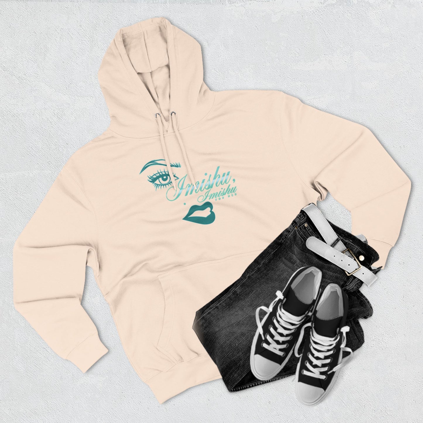 Imishu Fleece Hoodie - I Miss You Pullover - Imishu
