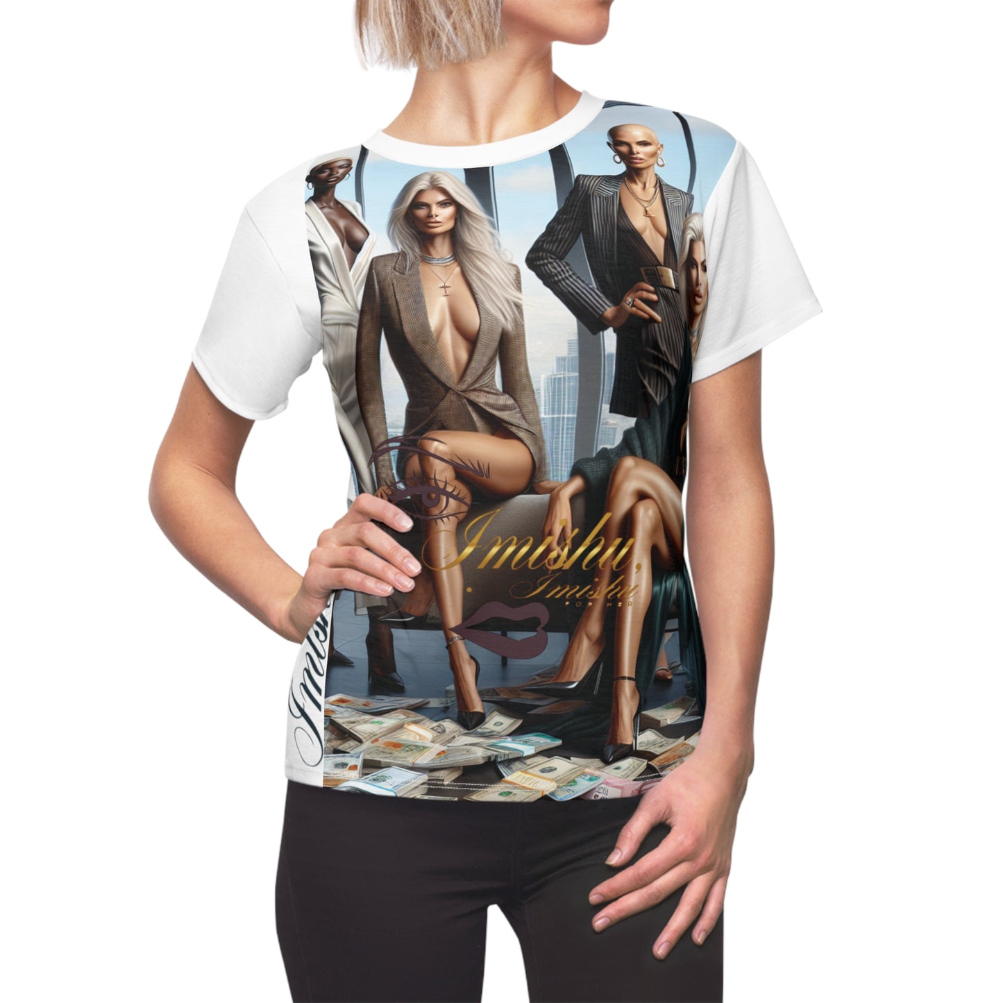 Imishu Women's Cut & Sew Tee (AOP) - Imishu