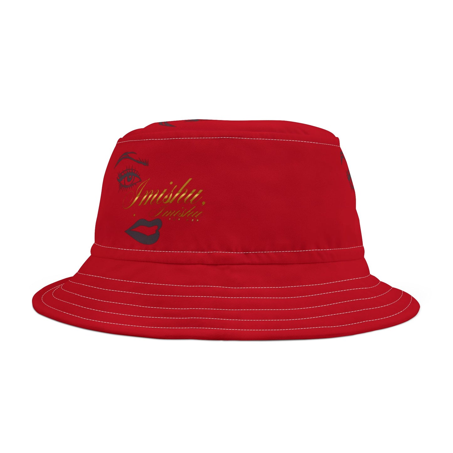 Imishu Red Bucket Hat (AOP) - Imishu