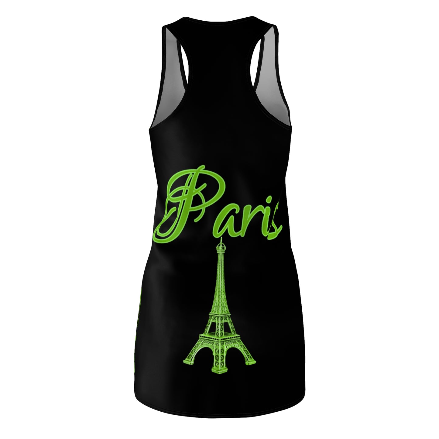 Floral Paris Racerback Dress - Custom Women's Cut & Sew Fashion - Imishu