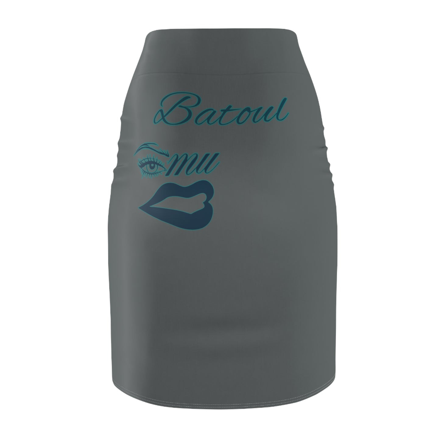 Gray Batoul's Pencil Skirt (AOP) - Imishu