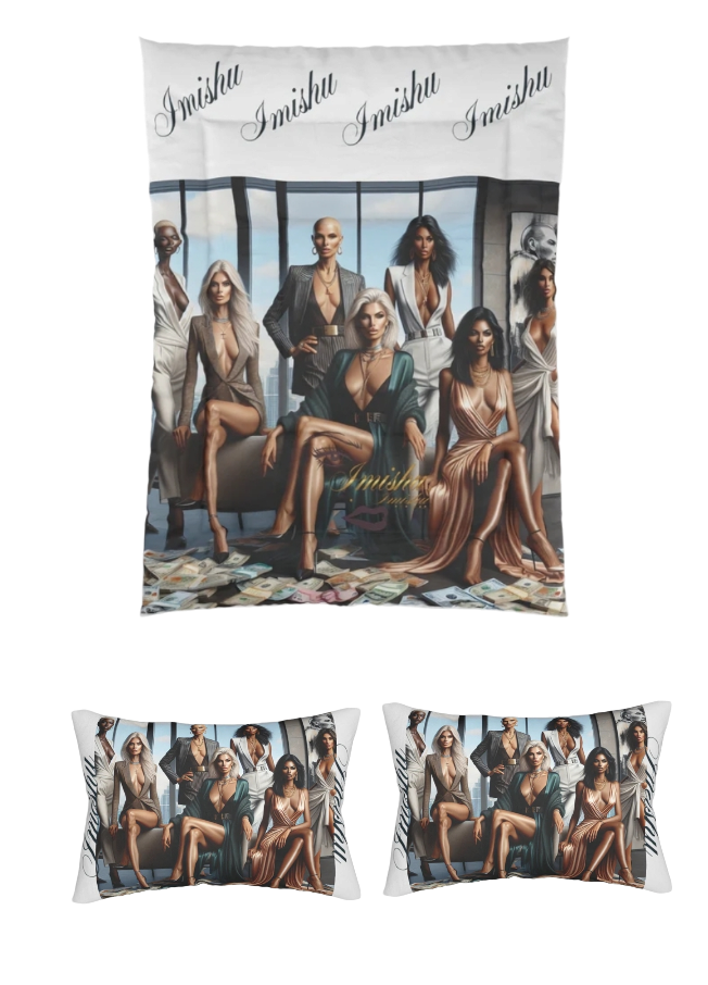 Imishu Graphic Print Comforter Set - Imishu