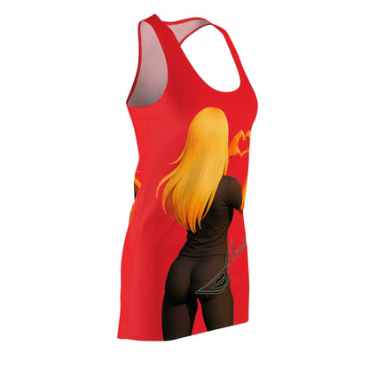 Signature Red Racerback AOP Dress