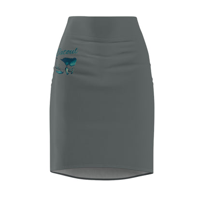 Gray Batoul's Pencil Skirt (AOP)