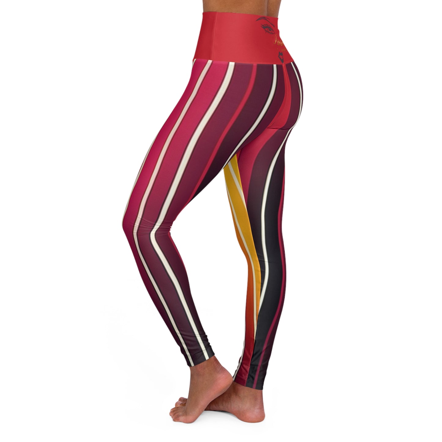 Imishu High Waisted Yoga Leggings (AOP)