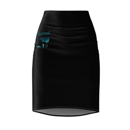 Gray Batoul's Pencil Skirt (AOP)