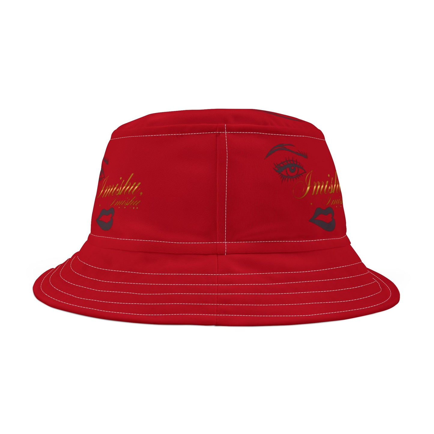 Imishu Red Bucket Hat (AOP)