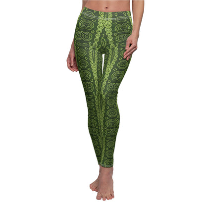 Imishu Stylish Green Leggings