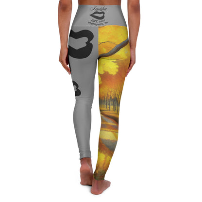 Imishu High Waisted Yoga Leggings (AOP)