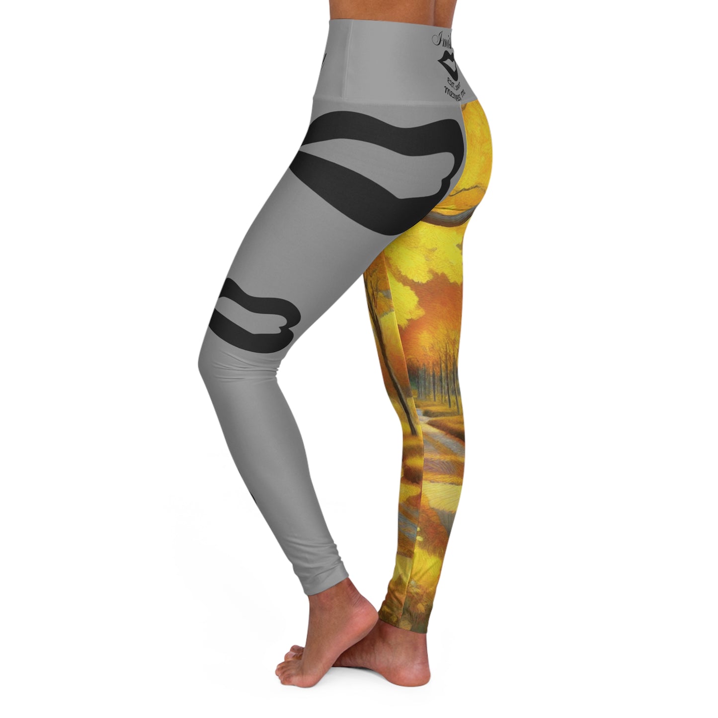 Imishu High Waisted Yoga Leggings (AOP)