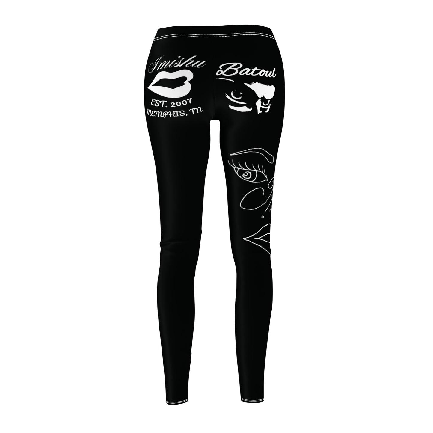 Leggings décontractés Batoul Doodle d'Imishu (AOP)