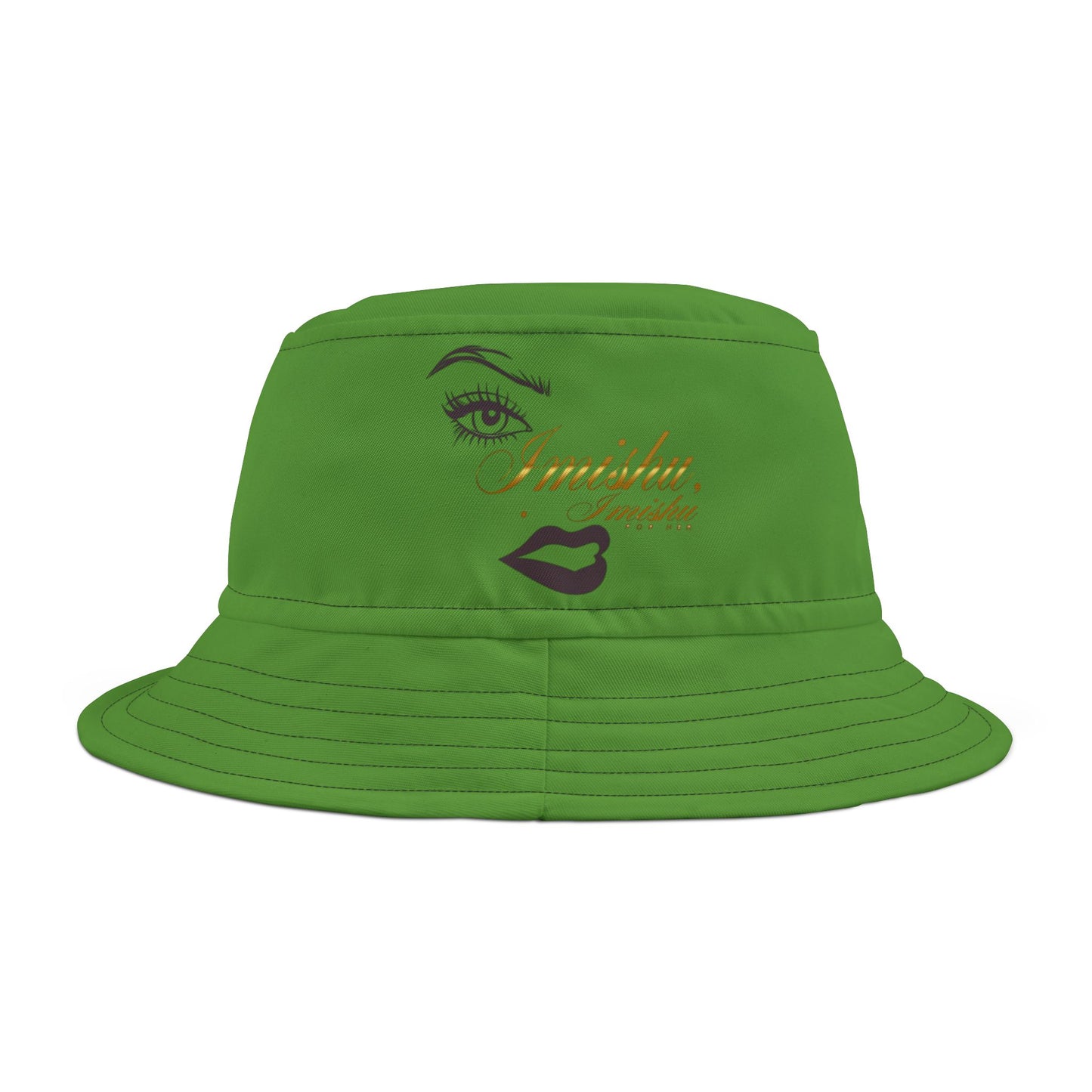 Imishu Green Bucket Hat (AOP)