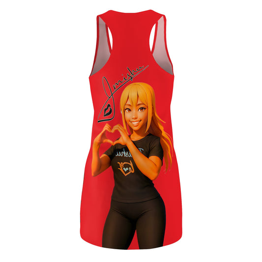 Signature Red Racerback AOP Dress