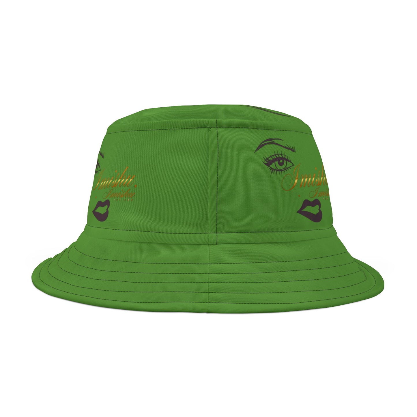 Imishu Green Bucket Hat (AOP)