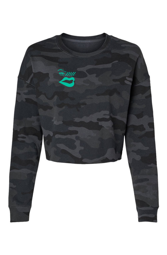 Imishu Camo Cropped Crew