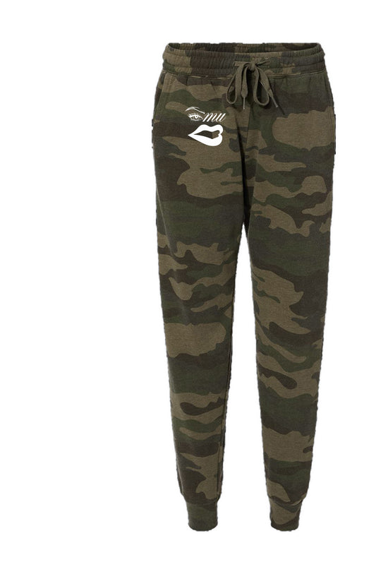 Imishu Womens Camo Wash Sweatpants