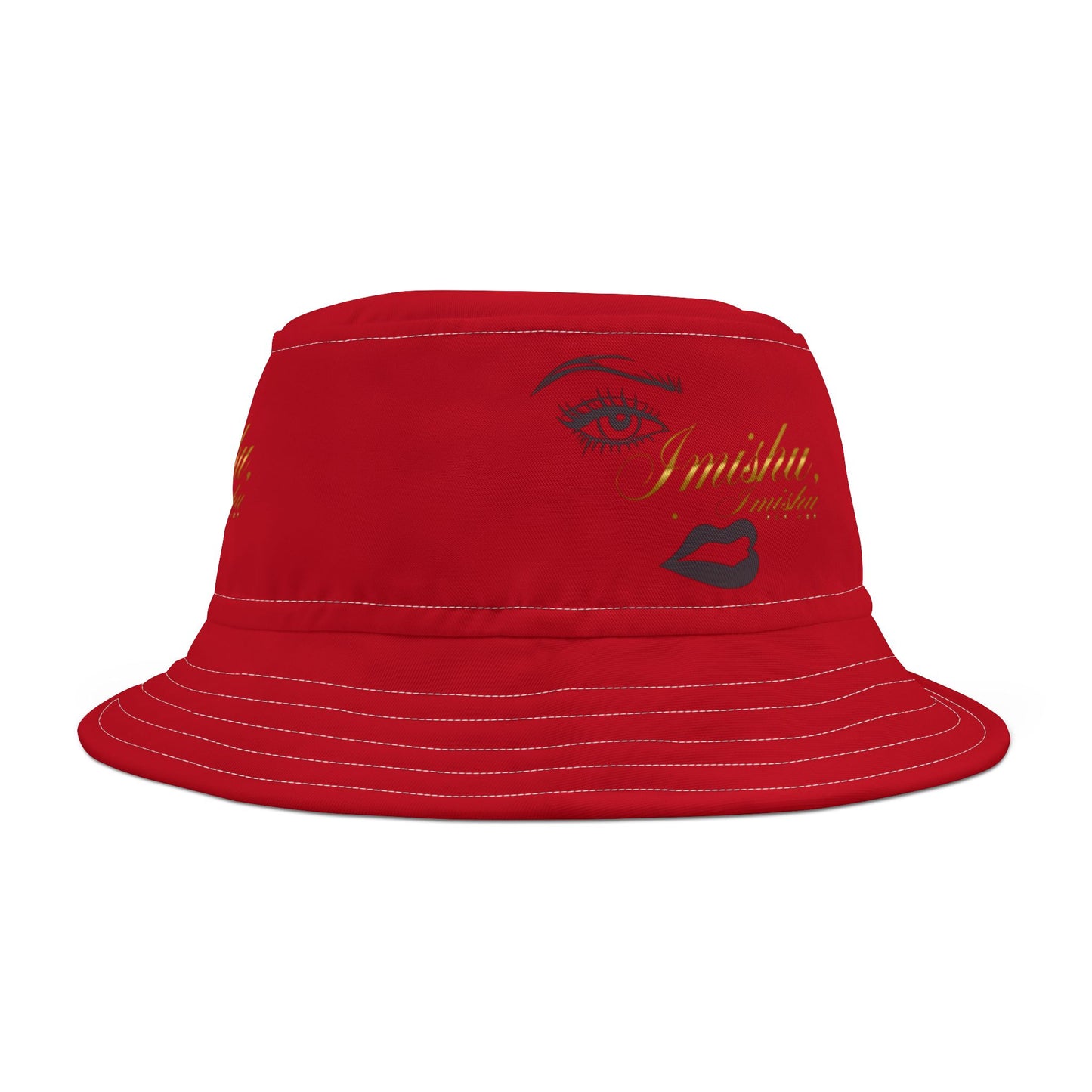 Imishu Red Bucket Hat (AOP)