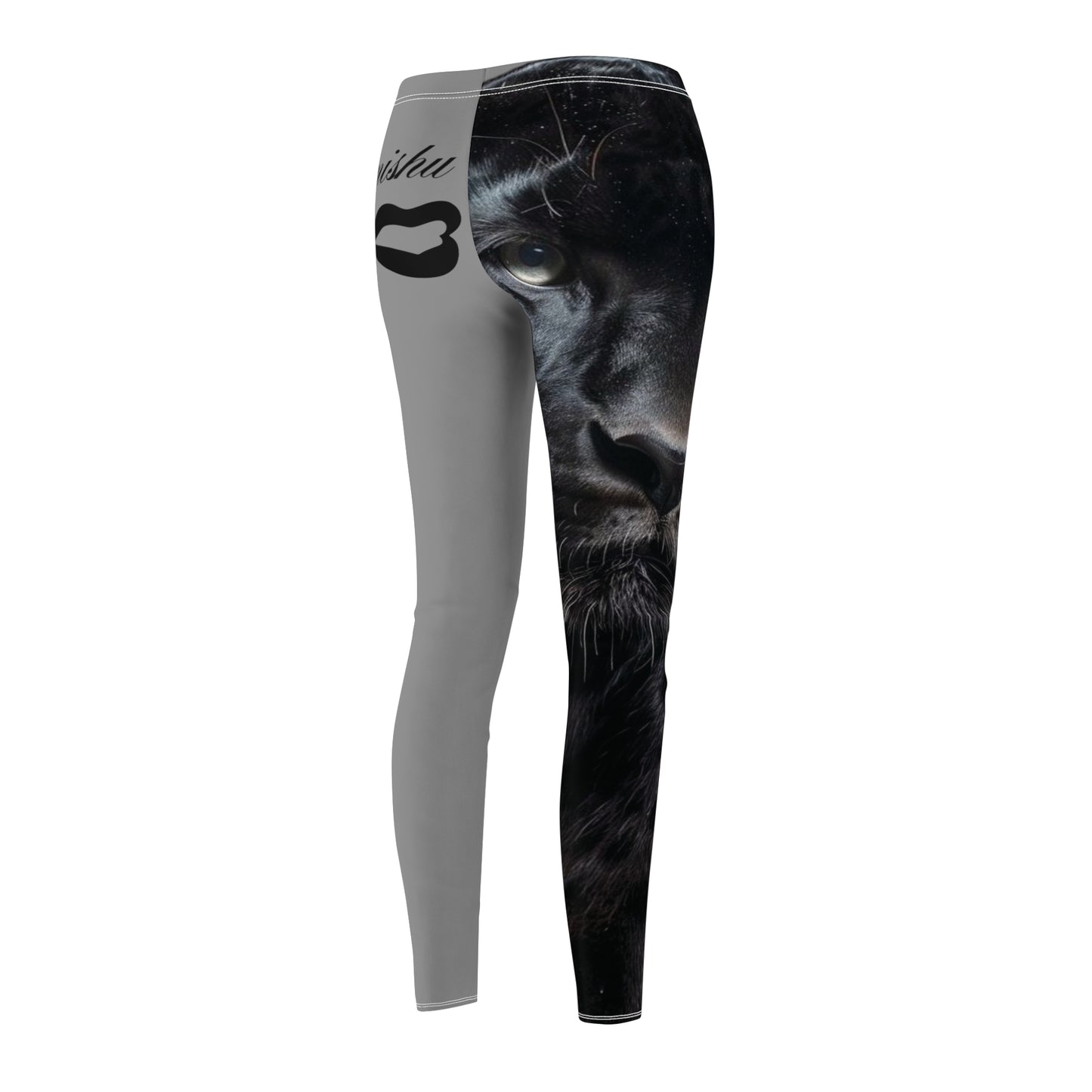 Leggings casuales con estampado de leopardo de Imishu (AOP)