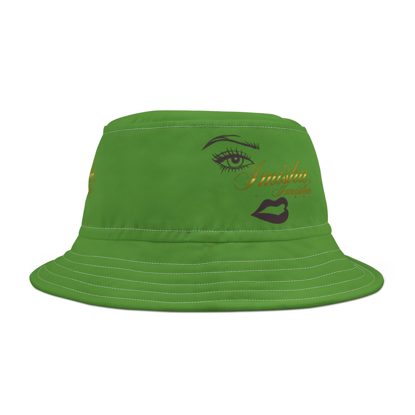 Imishu Green Bucket Hat (AOP)