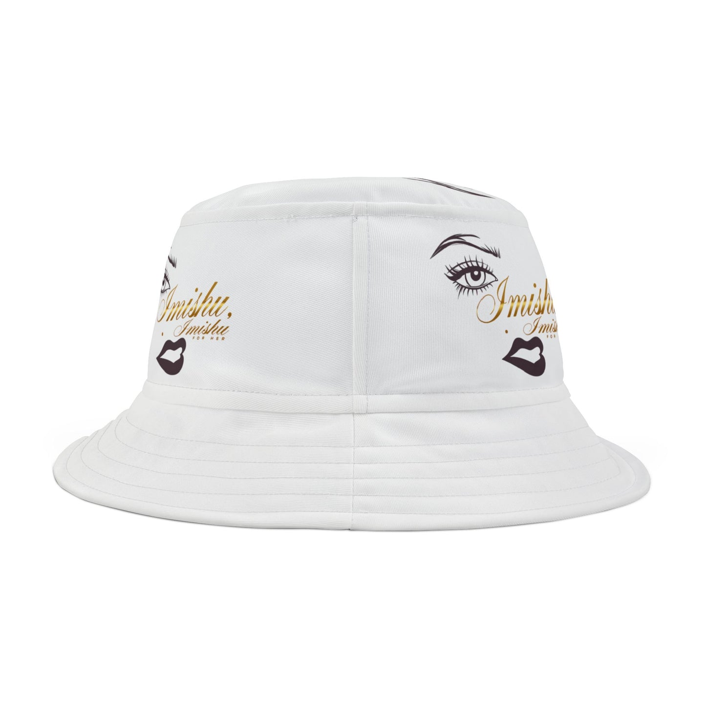 Imishu White Bucket Hat (AOP)