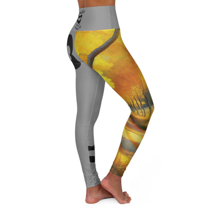 Imishu High Waisted Yoga Leggings (AOP)