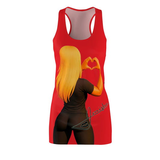 Signature Red Racerback AOP Dress