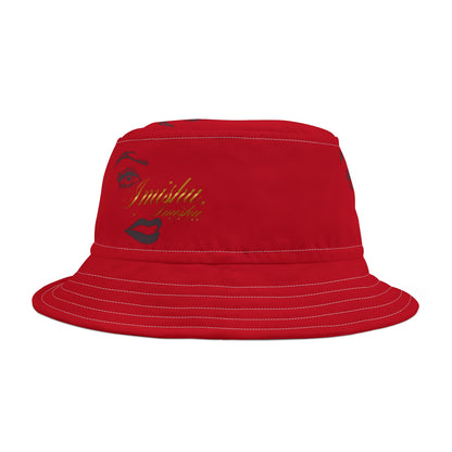 Imishu Red Bucket Hat (AOP)