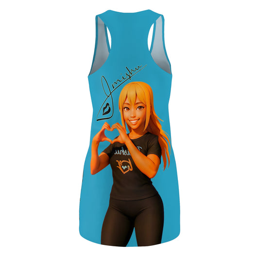 Signature Blue Racerback AOP Dress