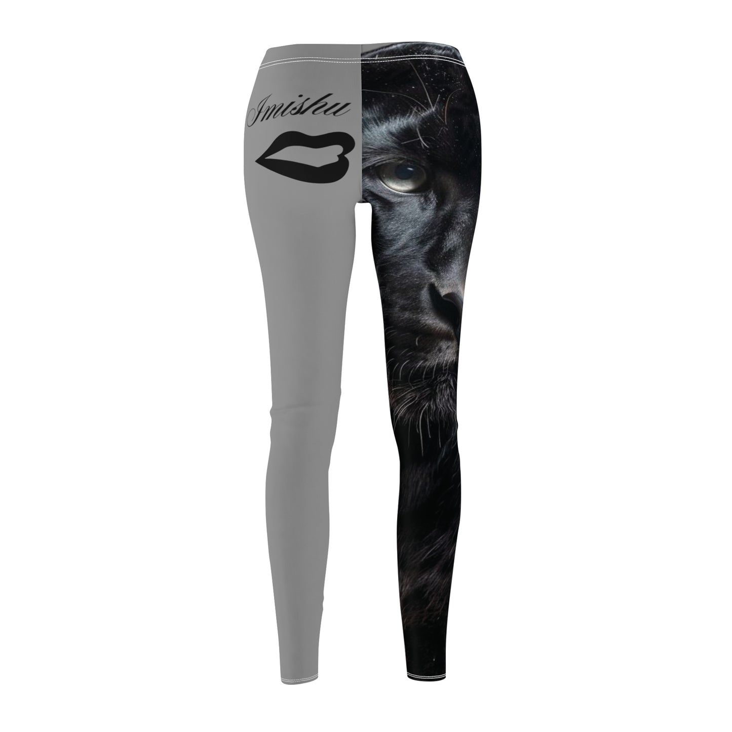 Leggings casuales con estampado de leopardo de Imishu (AOP)