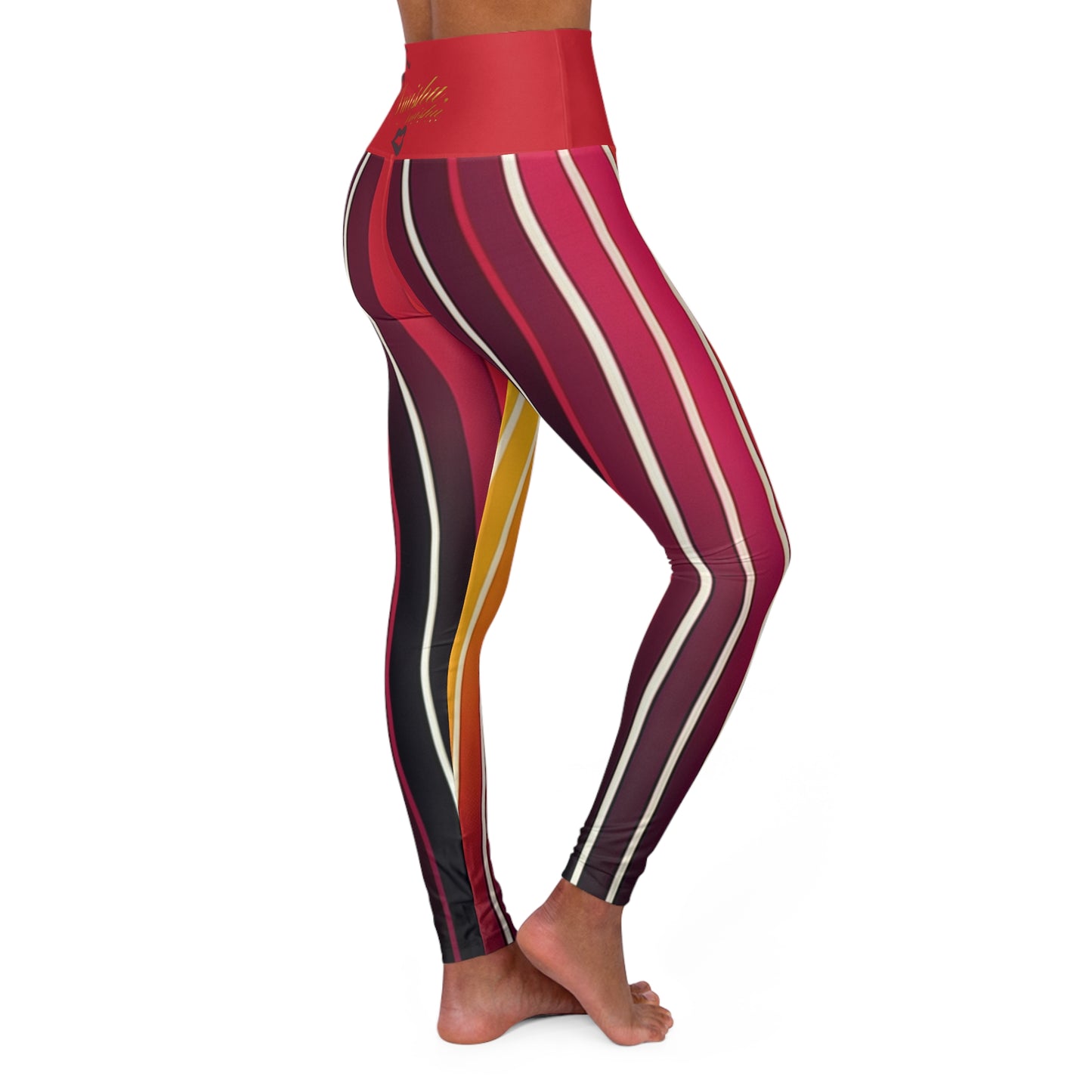 Imishu High Waisted Yoga Leggings (AOP)